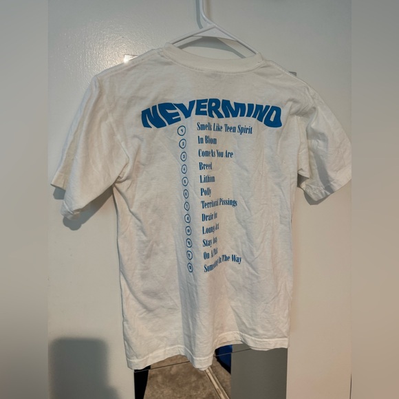 Nirvana Nevermind Vintage Original White T-Shirt size Youth Large or Adult Small - Picture 5 of 5